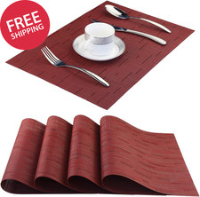 Vinyl Placemats Washable Woven
