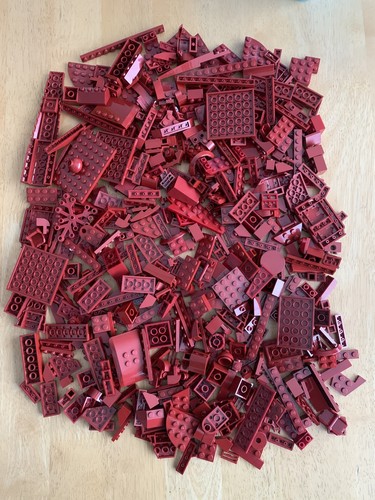 Lego dark red 500g bulk - red,