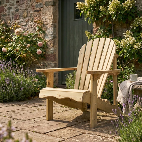 Swedish redwood adirondack - redwood,