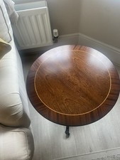 Beautiful Wooden Side Table, D50cm X H60cm