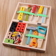 Kids Wood Repair Set Tool Assembly Toys Repair Tool Box Educational Creative
