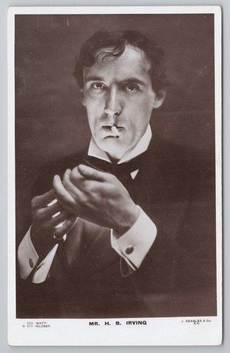 Irving smoking cigarette - b.,