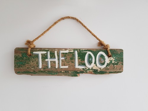 Reclaimed wood the loo - 'the, loo'