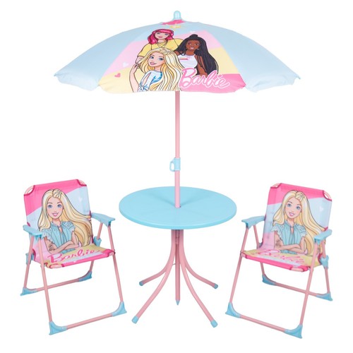 Relsy pink barbie patio set - barbie,