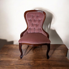 Vintage Victorian Style Spoonback Chair  - C0592