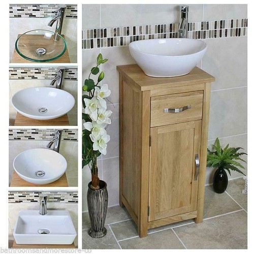 Solid oak bathroom cabinet - solid,