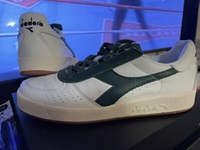 Diadora Bjorg Elite Premium White/Green Size UK 7