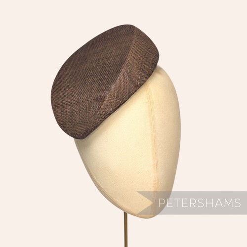 Betty sloped pillbox sinamay - sloped,