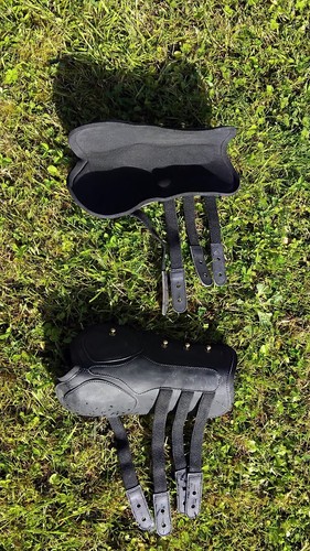 Black tendon boots - black, size