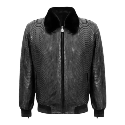 Men black genuine - men's, lambskin