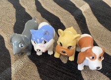 Bundle of 4 Toy Dog Figures -