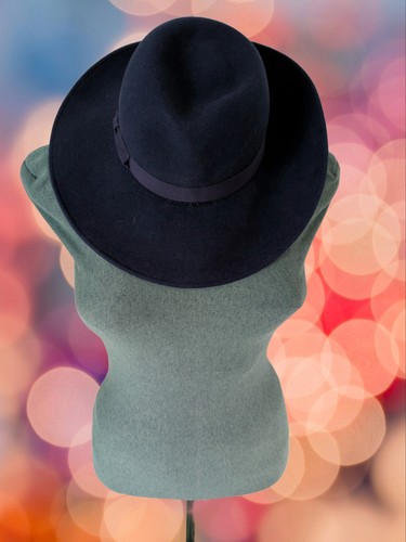 Vintage navy wool - navy,