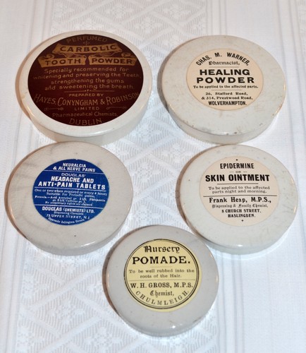 Five victorian chemist - five, chemist’s