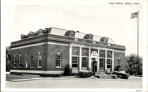Albia postcard post - ia,