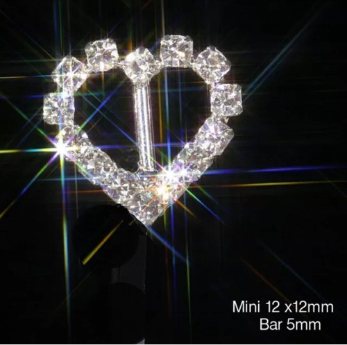 Mini heart rhinestone diamante - heart,
