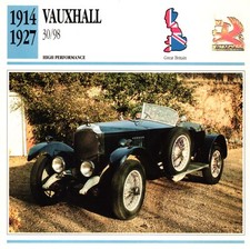 Vauxhall 30/98, 1914-1927