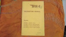1971 BSA A7 A10 SHOOTING STAR SUPER ROCKET SHOOTING STAR INSTRUCTION MANUAL 
