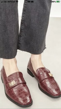 Ladies Faith Wine Twist lock Buckle loafer shoes size 6 New RRP £40