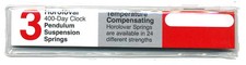 HOROLOVAR 400 DAY ANNIVERSARY CLOCK SUSPENSION PENDULUM SPRINGS SIZES Packs of 3
