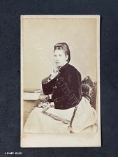 CDV Lady Velvet Coat, by Wm Aston Bury St Edmunds Victorian Fashion Photo