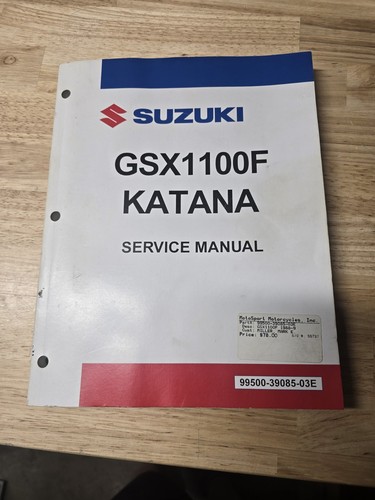 Suzuki gsx1100f katana - suzuki, service