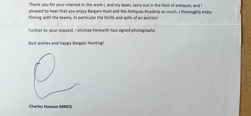 Original autographed letter - autographed,