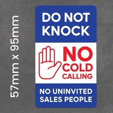 No Cold callers Sign |  | No