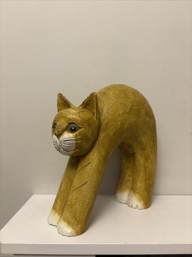 Vintage hand carved solid wood - hand,