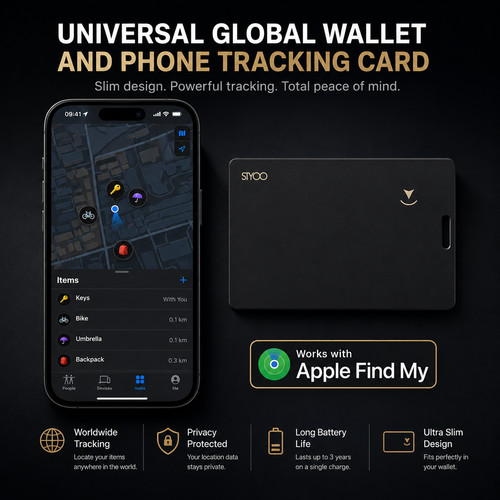 Smart tracking card - card, wallet