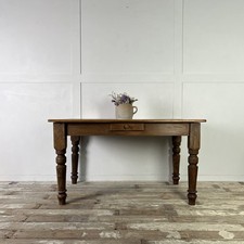 Small Antique Poplar & Pine Kitchen Table, Farmhouse Table, Dining Table