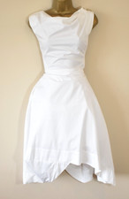 VIVIENNE WESTWOOD Aztek Dress UK 12 White Fit and Flare Romantic Wedding Cruise