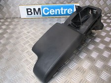 BMW E46 3 SERIES 98-06 FRONT CENTRE ARMREST STITCHED BLACK NAPPA LEATHER REF 14