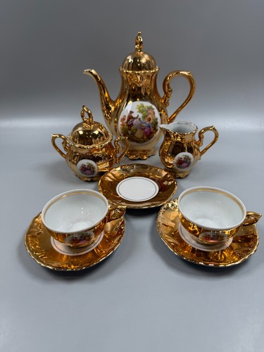 Bondware gold coffee set - gold,