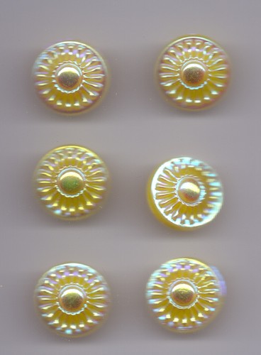 Vintage glass buttons - 6,
