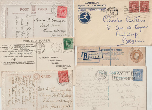 1926 harrogate postal - harrogate,
