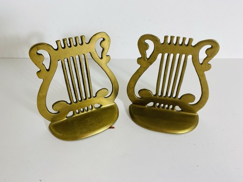Vintage brass musical lyre - musical,
