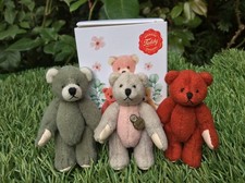 Set of Three Tiny Bears by Teddy-Hermann Collector's Miniatures - BEAR SHOP