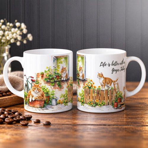 Personalised ginger tabby cat - personalised,