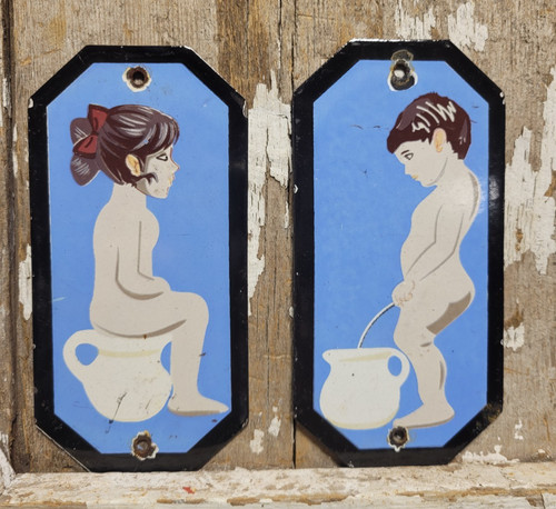 Vintage restroom porcelain - vintage,