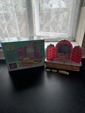 Polly pocket pyjama party dressing table play set missing Some Bits See Desc