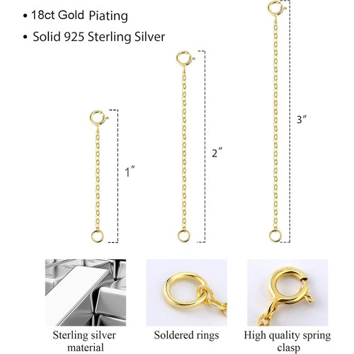 18ct gold strong extender - gold,