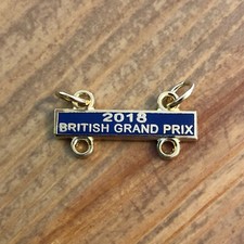 2018 British Grand Prix F1 Silverstone Pin Badge Year Bar - New Old Stock 