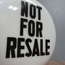 Antique Vintage Garage Petrol Pump Not For Resale Globe Tin Sign Oil Can