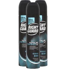 Right Guard Total Defence 5 Clean Anti-Perspirant Deodorant Aerosol 250mlx3