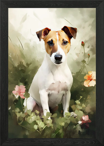 Jack russell watercolor - jack,