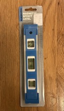 9" Magnetic Mini Spirit Level Torpedo Boat 22.5cm Bubble Tool DIY blue