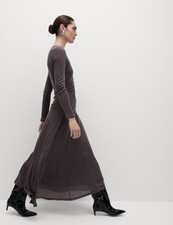 Marks & Spencer Womens Grey Maxi Midi Women Dress - M&S