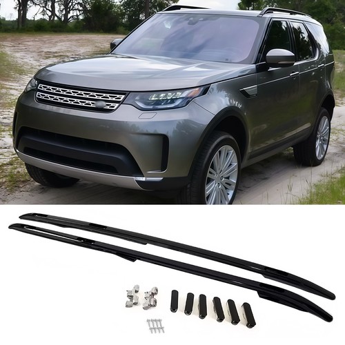 Aluminium black roof - black, rails