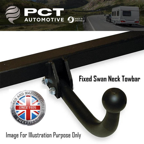 Pct fixed swan neck towbar - towbar, for
