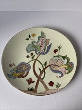 Wood And Sons Hand painted And Signed Semi Oval Plate Circa 1958 Vintage